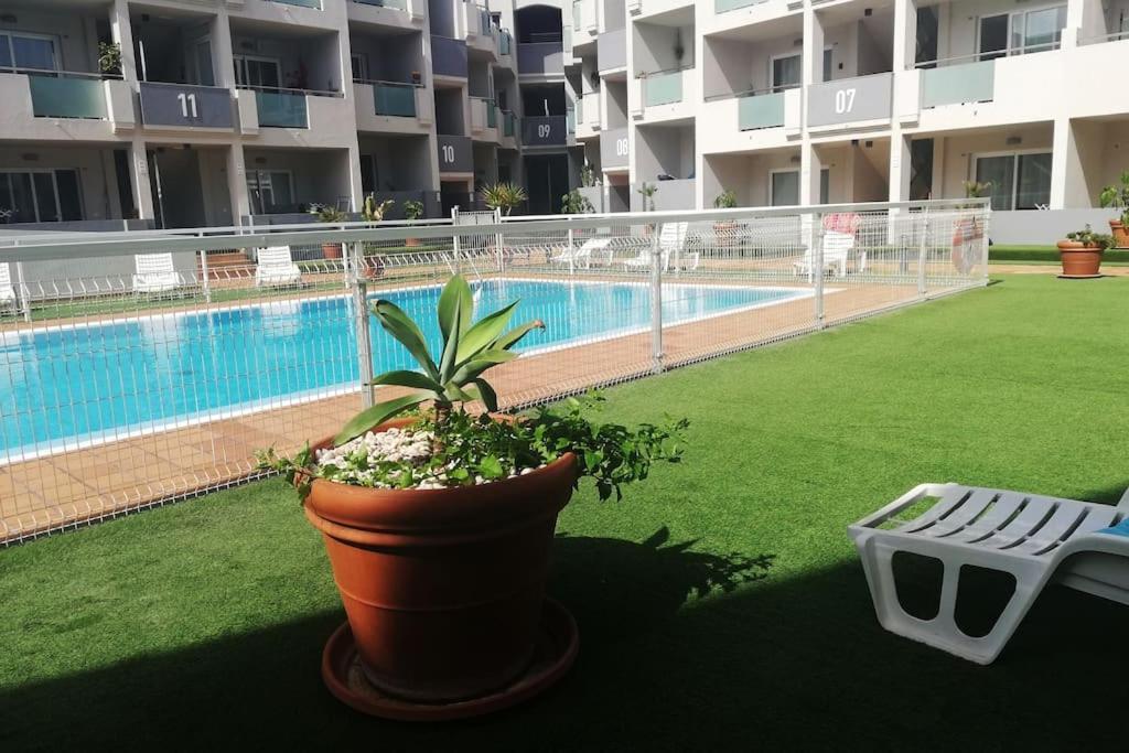 Blue Ocean Corralejo: Sunny Terrace, Pool, Wifi Apartment Екстериор снимка